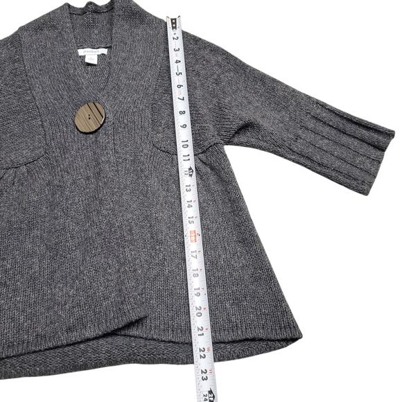 Y2k Cardigan Sweater Open Front 3/4 Sleeve Boho Twee Dress Barn - Size Small - Picture 5 of 6